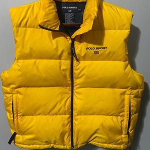 Vintage Polo Sport Goose Down Filled Puffer Vest